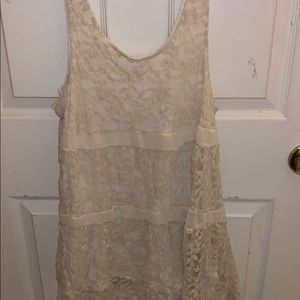 Urban outfitters white lace dress